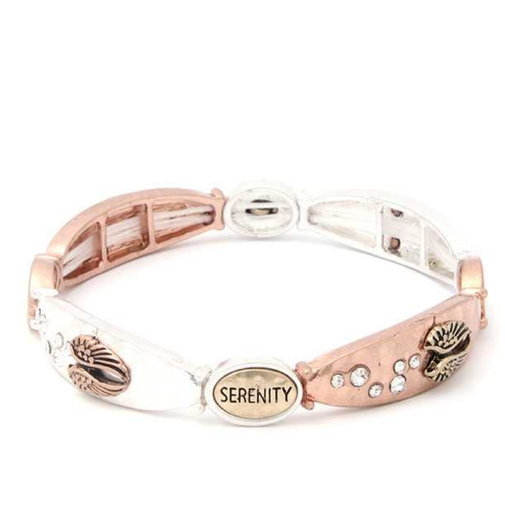 New Metal Serenity Stretch Band Bracelet